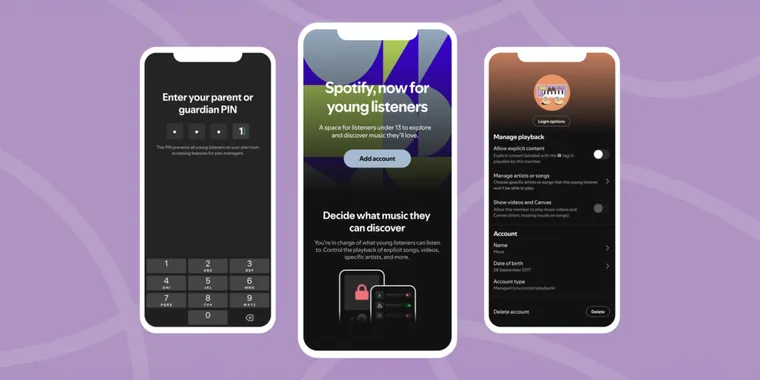 Spotify adds Managed Accounts for kids with parental controls and separate recommendations image