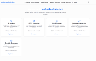 onlinetoolhub.dev screenshot 1