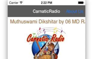 Carnatic Radio screenshot 1