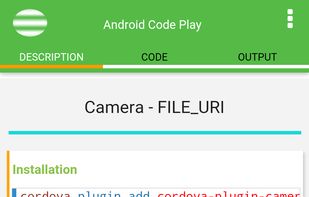 Android Code Play screenshot 1