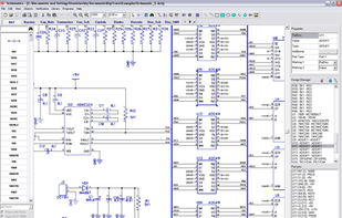 Schematic program provides wide range of tools to create single- and multi-sheet circuits. Multilevel hierarchy is supported.