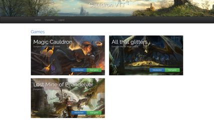 Cauldron VTT screenshot 1