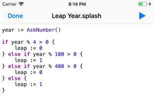 Splash - Programming Language screenshot 2