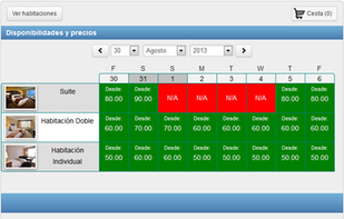 the booking widget can be customized so it fits perfectly in your webpage.