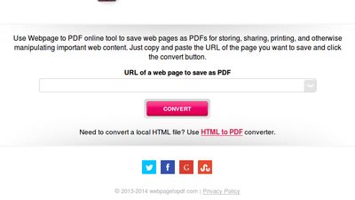 Webpage to PDF screenshot 1