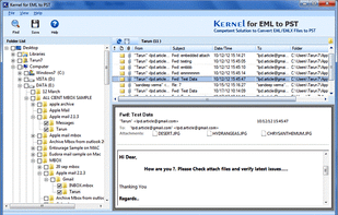 Kernel for EML to PST Converter screenshot 3