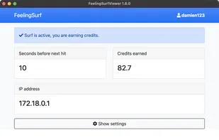 Viewer app to earn free credits