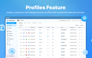 RoxyBrowser lets you create, manage, and customize multiple browser profiles with ease. Our secure profile system offers real fingerprints, isolated environments, batch creation and profile template to simplify multi-account management for affiliate marketing, eCommerce, and web automation.