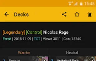 DeckMaster:Hearthstone screenshot 1