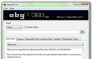 Home page of abgx360 v1.0.1