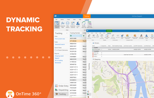 Track drivers, routes, and orders in OnTime Dispatch.