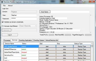 remoteProcessExplorer screenshot 1