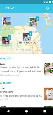 Journey Android diary with map