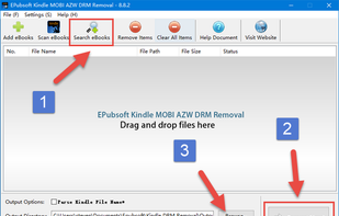 EPubSoft Kindle DRM Removal screenshot 1