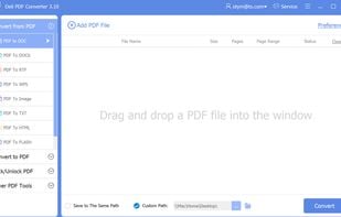 Deli PDF Converter Main Interface