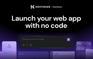 Hostinger Horizons screenshot 1