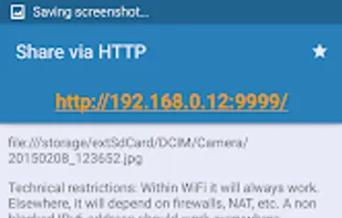 Share Via HTTP screenshot 3