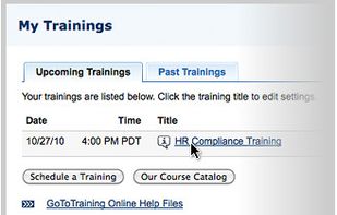 My training