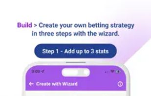 Create your own betting strategy in three steps with the wizard.