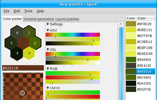 color picker - sliders