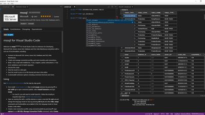 mssql for Visual Studio Code screenshot 1