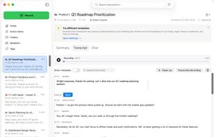 Summit AI Notes screenshot 2