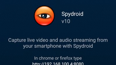Screenshot Spydroid android main screen 1