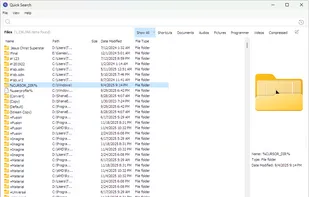 Glary Quick Search screenshot 1