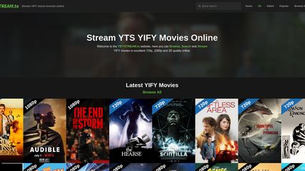 YIFYSTREAM.to Browse Search and Stream YIFY movies in excellent