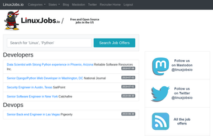 LinuxJobs.io screenshot 1