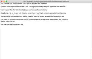 Light Notepad screenshot 1