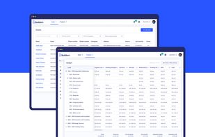 Buildern Construction Project Management Platform: budget creation