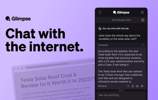Glimpse — Chat with the web screenshot 1