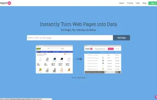 import.io screenshot 2