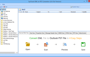 SysTools EML to PST Converter screenshot 1