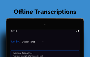 The initial interface of the application on larger android devices.