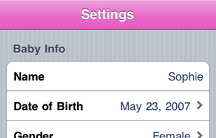 BabyTrack screenshot 2