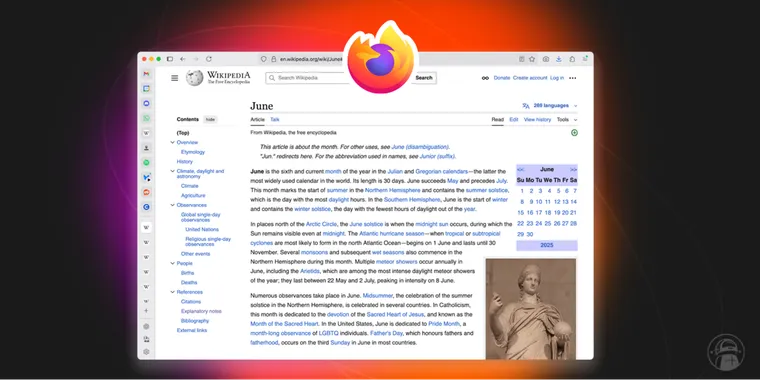 Firefox 140 launches as ESR with vertical tab updates and memory-saving tools image