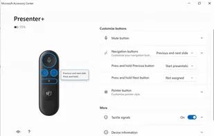 Microsoft Accessory Center screenshot 1