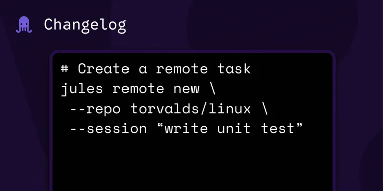 AI coding agent Google launches Jules Tools CLI for direct terminal access & public API image