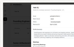 shortlistd.io screenshot 1