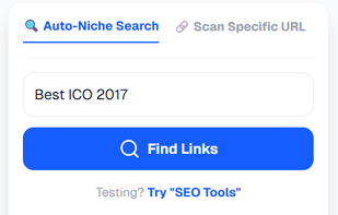 search bar for finding broken links