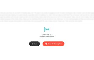 Start recording the conversation with the patient. It will be recorded in real-time and turned into a medical note automatically
