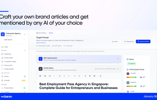 Craft your own brand articles and get mentioned by any AI of your choice