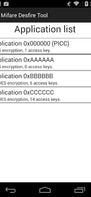 MIFARE DESFire EV1 NFC Tool screenshot 1