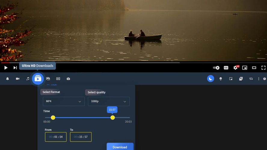 Addoncrop YouTube Video Downloader Download YouTube videos in different video qualities; 4K