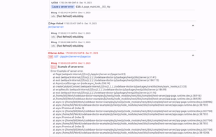 Get clicks and log messages per session, so you know exactly what happened before and after an error occurred.