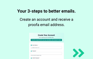 Easy to sign up to proofa.io