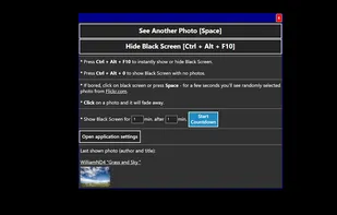 Black Screen with shown context menu