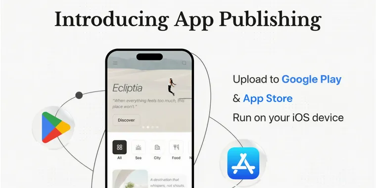 Manus adds one-click app publishing to Google Play and TestFlight image